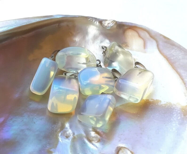 COLLANA CIONDOLO OPALE NOBILE NATURALE E ARGENTO 925 PENDENTE IN PIETRA PREZIOSA - Immagine 4 di 4