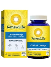 Renew life Critical Omega Norwegian GOLD 850 MG  60 Capsules EXP:08/2026