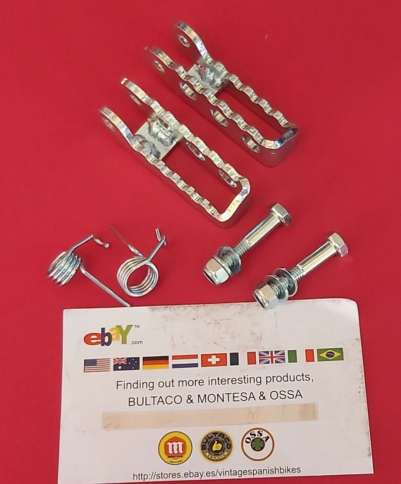 REPOSAPIÉS MONTESA COTA ESTRIBERAS NUEVAS MONTESA COTA L/R UN PAR DE REPOSAPIÉS MONTESA Foto 3 de 3