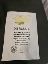 Derma E Recover & Repair Deep Conditioning Hair Treatment  1oz mini packette 