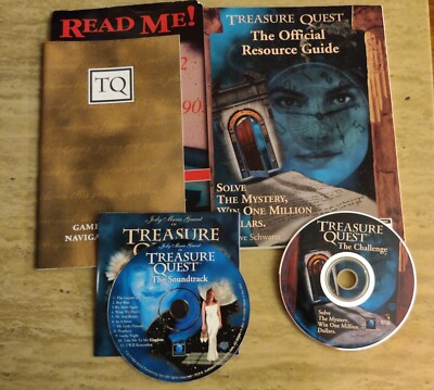 Treasure Quest: The Challenge Bundle (PC, 1996, Sndtrck, Manual, Strat. Guide)