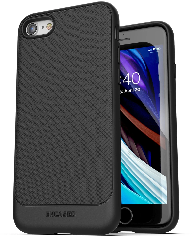 iPhone SE 皮带夹保护壳 2022 / 2020 超薄握把保护套 带皮套(黑色) — 第 2/4 张图片