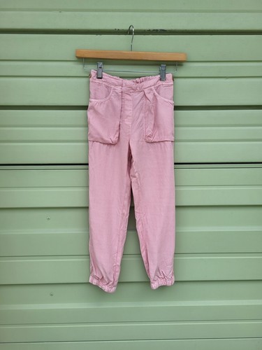 ZARA Kids Girl CARGO jeggings PINK ELASTIC WAIST PANTS 9 years 134 CM #D166B - Picture 3 of 12