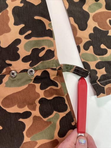 Vintage Camouflage Coveralls Size Large 42-44 K-MART Frogskin Duck Canvas Camo - Picture 17 of 20