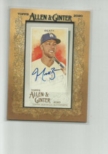 2020 TOPPS ALLEN AND GINTER FRAMED MINI AUTOGRAPHS #MAMB MATT BEATY
