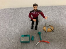 Vintage 1992 Playmates Star Trek The Next Generation Riker Figure Complete