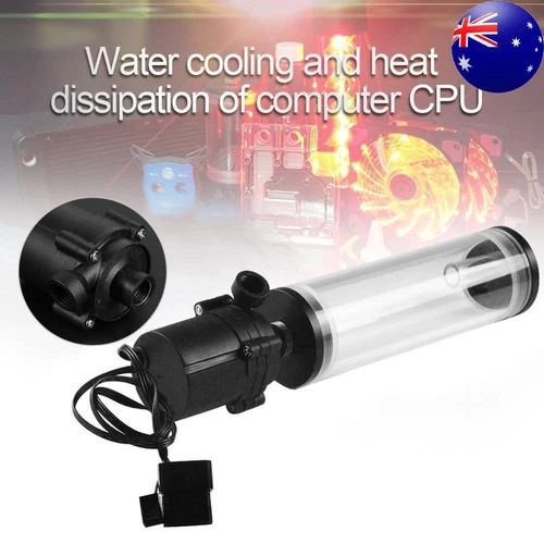 G1/4 Thread XHC8+160mm Cylinder Water Tank Water Pump for CPU Water Cooling
