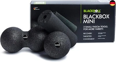 BESUCHE DEN BLACKROLL- BLACKROLL® BLACKBOX, Faszienrollen-Set für die Selbstmassage, Set mit v