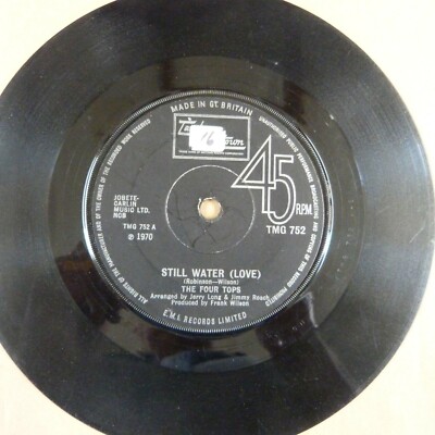 45rpm 7'' single THE FOUR TOPS still water love / peace 1970 TMG752