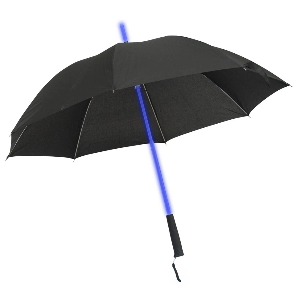 LED Regenschirm mit Farbwechsel Umbrella mit leuchtendem Griff & weißem Strahler - Bild 2 von 4