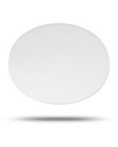 NUMBER PLATE Vintage Oval MX Style 9x11 Moto-Cross Retro Cafe WHITE Maier 509921