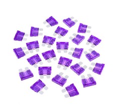 25 pcs 3 A Amp Blade ATO ATC Fuse Car Audio Boat Marine Truck Motorcycle SUV RV