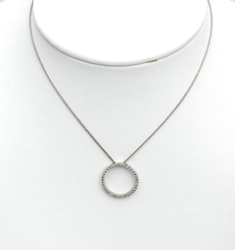 1/2 cwt 14k White Gold Diamond Circle 