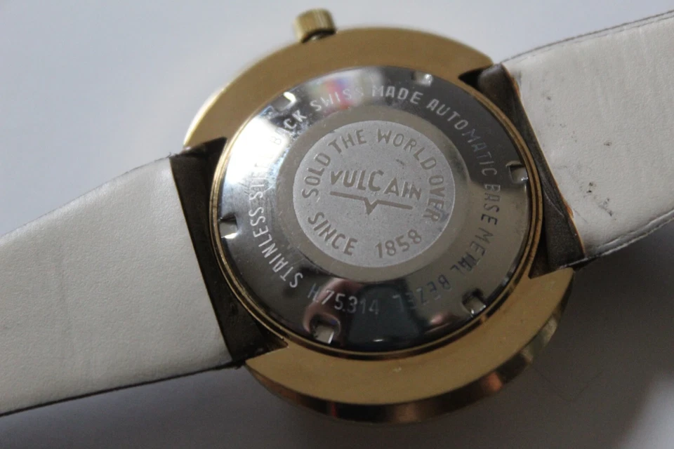 Reloj Hombre Vintage Vulcain Mod Automático de Prominente Colección Estate Foto 4 de 4