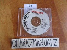 HONDA TC010 Generator Shop Manual Set OEM on CD GEN0305