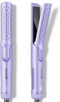Wavytalk Airflow Styler Curling Iron with 360° Cooling Air To Lock, Purple