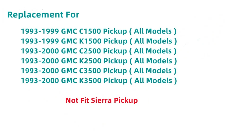 Vidro para janela da porta frontal do passageiro/lado direito 93-99 GMC Pickup C/K 1500 2500 3500 - Imagem 2 de 4