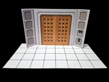 3.75" Cloud City Doorway Diorama Wall w Floor Star Wars Hasbro Kenner Ships Free