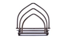 Vintage Napkin Holder with Monogram, Silver Plated (Folding) 11 x 9.5 cm