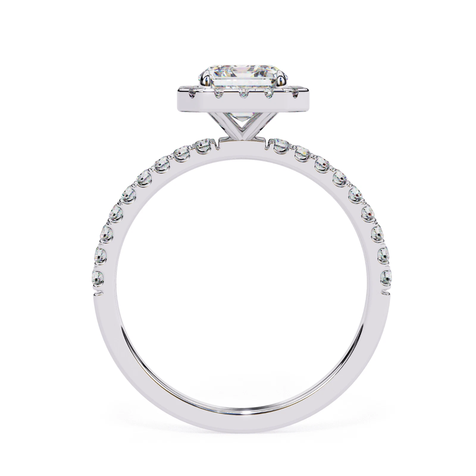 IGI Certified Lab Grown Diamond Engagement Ring 2.10ct F/VS1 Radiant 14k Gold image-4
