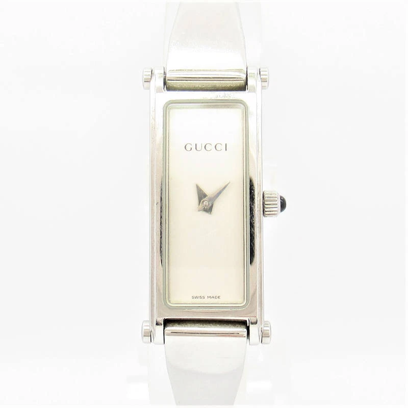 Japan Used Watch Ladies Watch Second Hand Gucci 1500L Bangle Ss Silver Plating