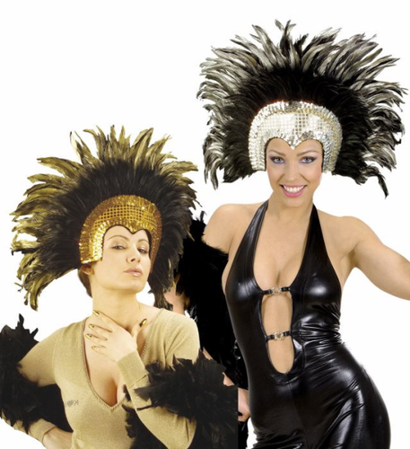 Accessorio Costume Carnevale Brasiliano, Copricapo Piume PS 19663 | eBay