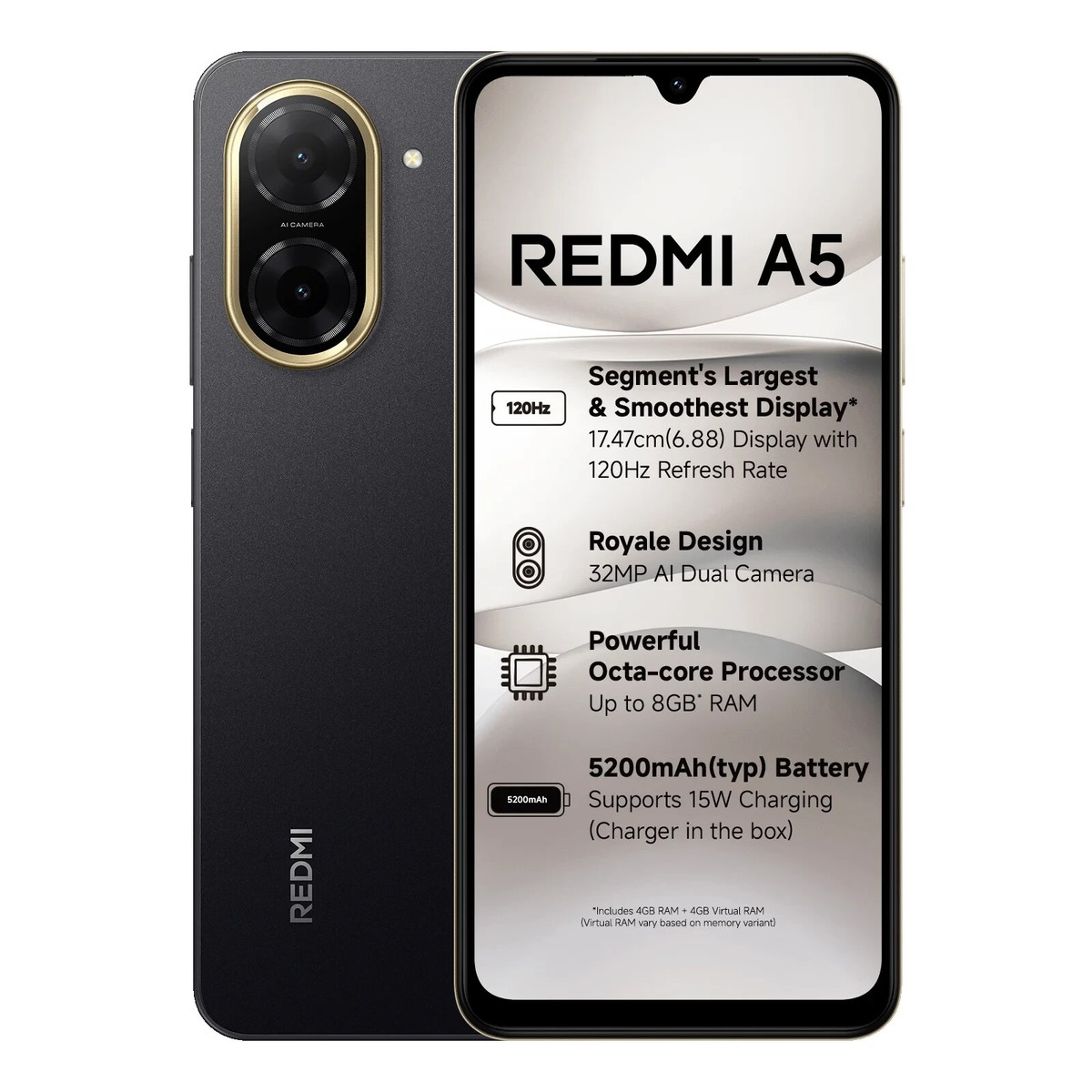 Xiaomi Redmi A5 128GB 4GB RAM Unlocked International Ver(New