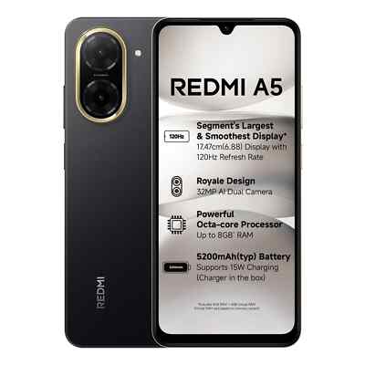 Redmi A5 4GB/128Gb ブラック グローバル版　SIMフリー Xiaomi Redmi A5 128GB 4GB RAM GSM Unlocked International