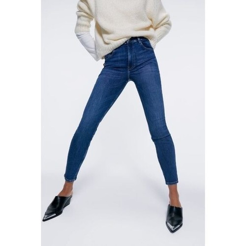 Mid Blue Wash Skinny Jeggings Jeans 