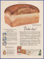 Vintage 1923 MAGIC YEAST Foam Tablets Loaf Bread Kitchen 1920's Print Ad