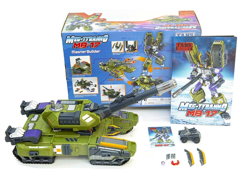FansHobby FH Megat-tron MB-17 Armada Tyranno Robot Tank Action Figure in stock - Image 2 of 4