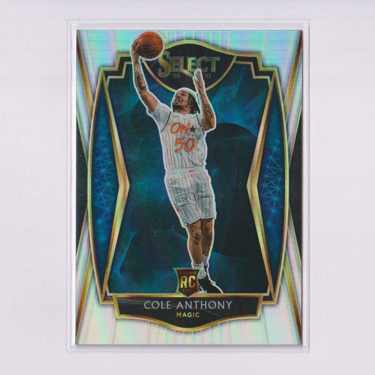 2020-21 Panini Select Silver Prizm Premier #177 Cole Anthony RC Rookie