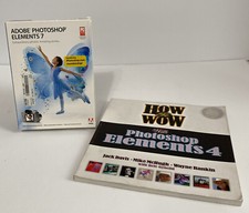 Adobe Photoshop Elements 7 Software Edit Enhance Create Share For PC With BOOK