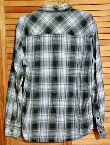 UNIQUE CAVI MEN’S SHIRT LINED LARGE BLACK WHITE PLAID CAVI LOGOS & INSIDE GRAPHI - Picture 8 of 10