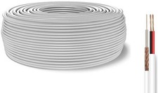 Cavo coassiale RG59 con alimentazione integrata 2 x 0,50 mm? CCA matassa da 100m