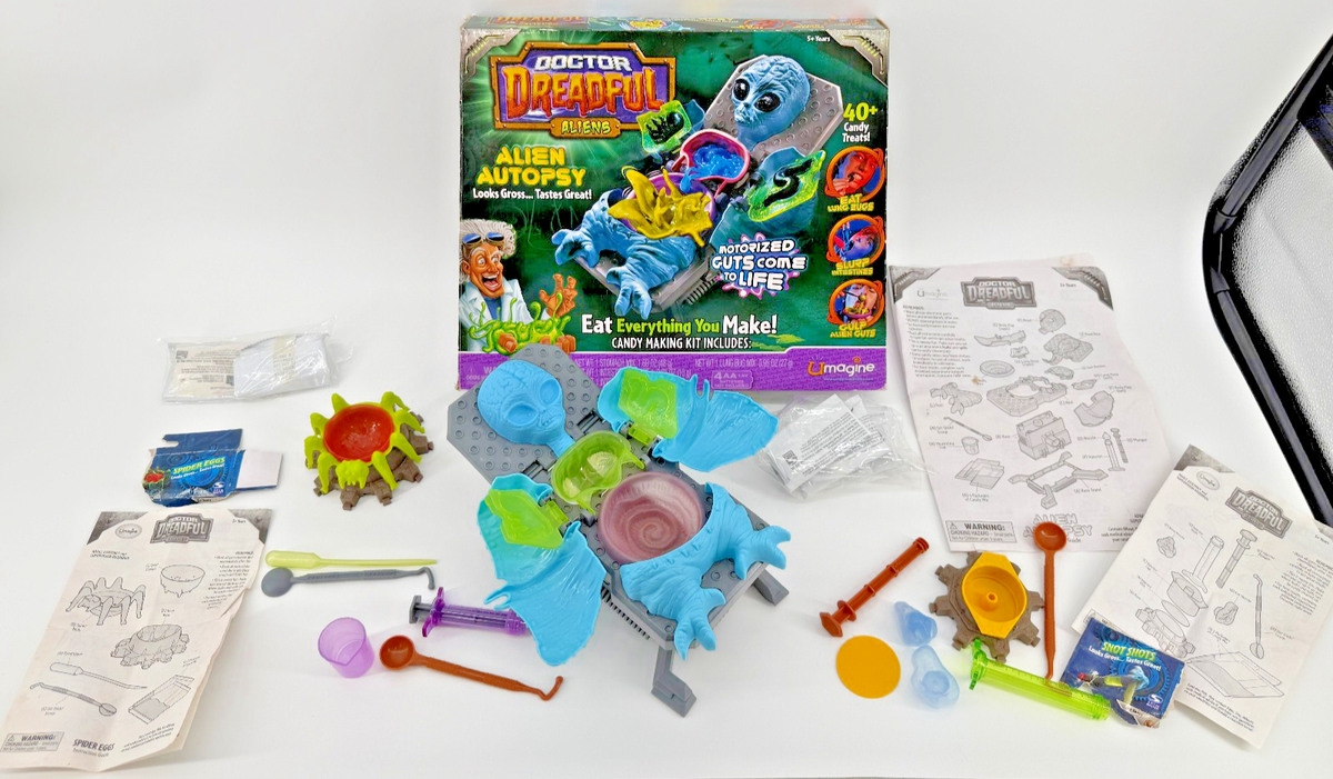 Doctor Dreadful Alien Autopsy Zombie Snot Shots Spider Eggs Bundle
