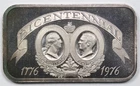 1976 Madison Mint 1 oz .999 Silver Art Bar - Bicentennial Washington & Ford