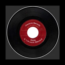 Creative Picture Frames 6 7/8 X 6 7/8-inch Single Record Frame with Black Mat