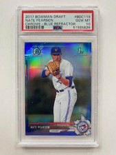 2017 Bowman Draft Chrome BDC-119 Nate Pearson (Blue Refractor, #'d/150) [PSA 10]