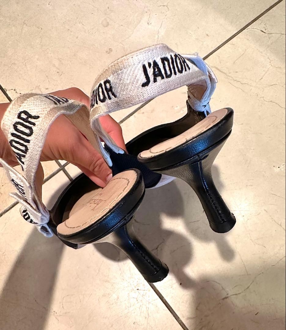 Christian Dior Pumps Heel Fabric Black EU35.5/US5.5 116632c thumbnail 10