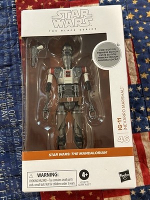 Star Wars 6'' Black Series IG-11 (Nevarro Marshal) First Edition White box
