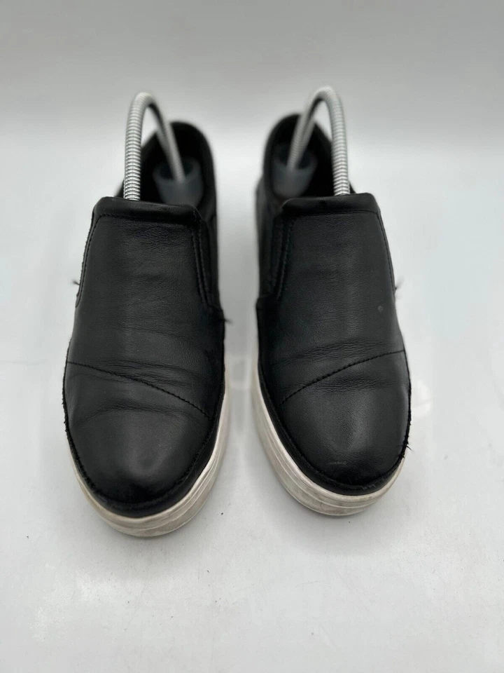 TOMS Tristan Zapatilla Deportiva Plataforma Para Mujer Talla 7.5 Cuero Negro Zapatos Informales Foto 2 de 4