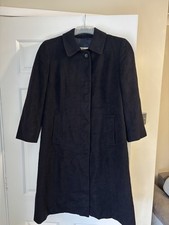 Vintage Burberrys 100% Cashmere Long Coat Made in England Navy UK Classic