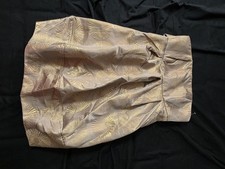 Misbehaving Vintage Y2K Gold Sleeveless Balloon Dress Women's UK Size 8 With Tie