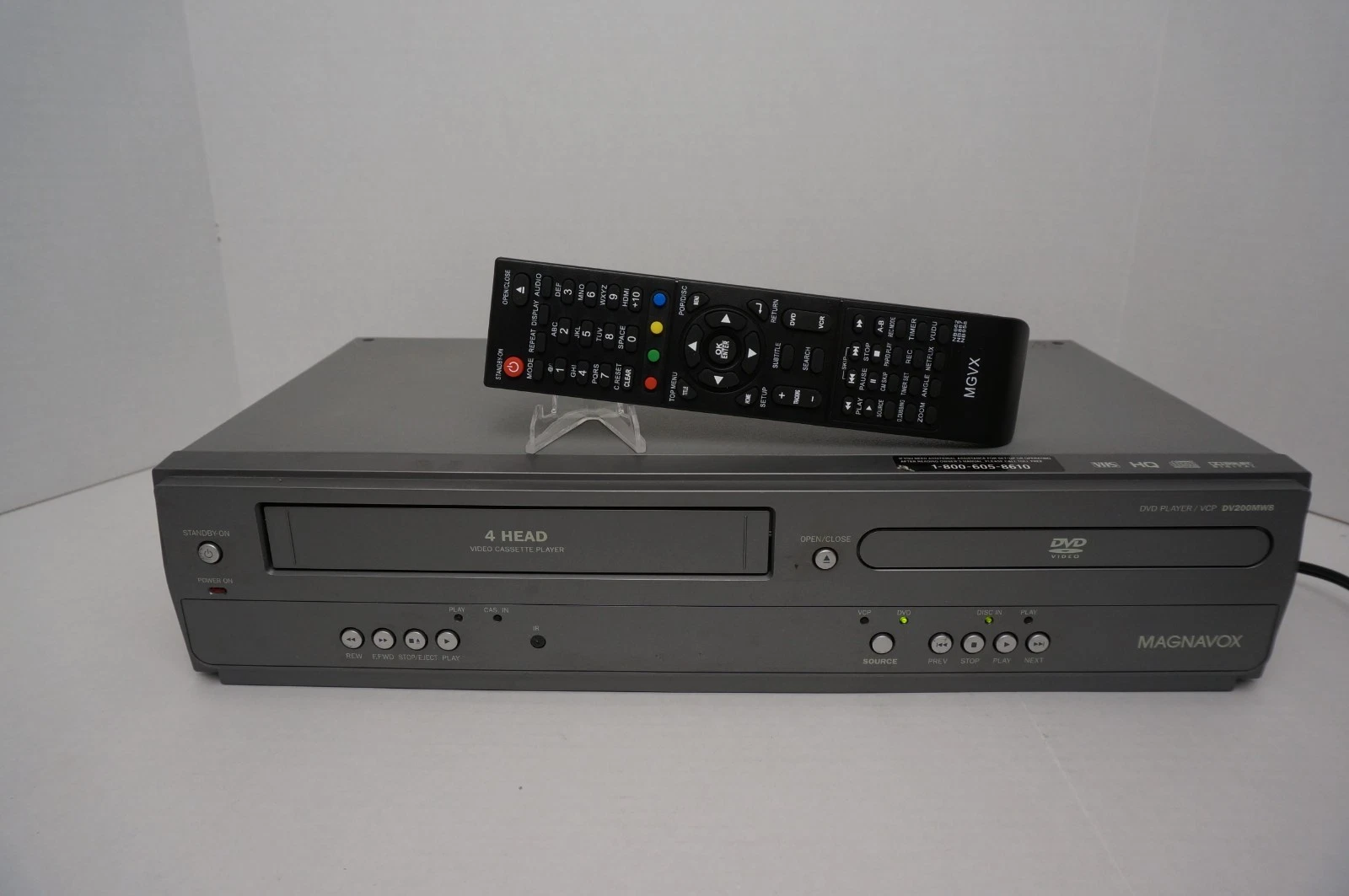 Magnavox DV200MW8 DVD/VHS Combo Player - Tested - VHS Works - DVD DOES NOT WORK