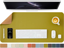 Cork Desk Mat - Dual-Sided Desk Pad for Office and Home - Desk Organization and