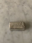 Rare! Vintage Omega M&B Mining 2 Troy oz .999 Fine Silver Hand Poured Bar
