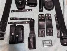 Police / Security Duty Belt/Rig - HOLSTER SOLD SEPARATELY- Flat Black