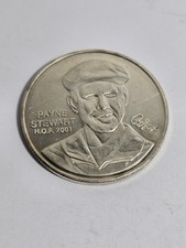 PAYNE STEWART "H.O.F. " 2001 WORLD HALL OF GOLF 1 TROY OZ. .999 FINE SILVER 100.00 per troy oz