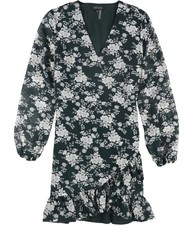 1.STATE Womens Ruffled Wrap Dress